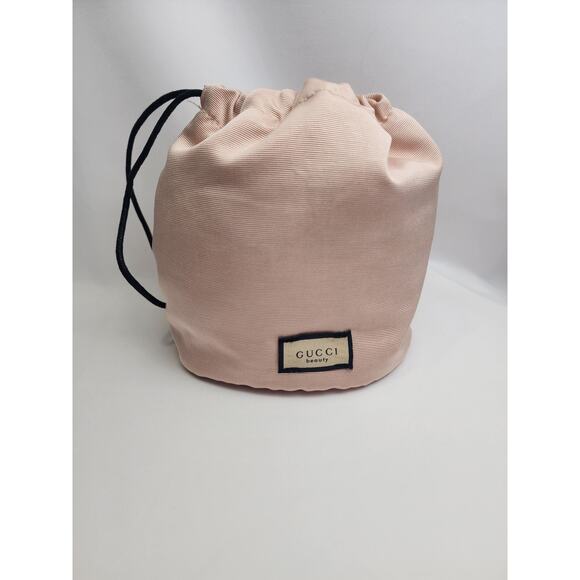 Gucci Beauty Pink bucket drawstring bag NEW - Picture 2 of 5